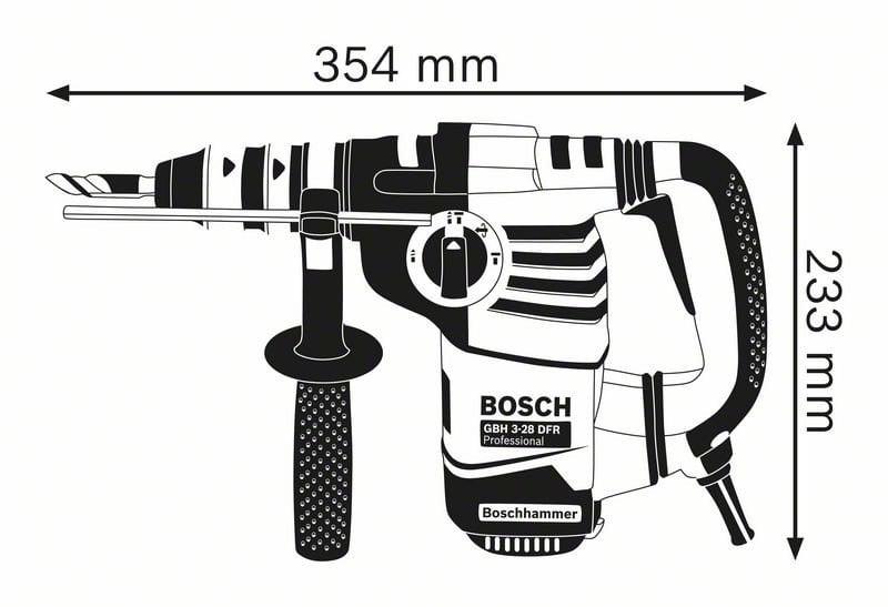 Młotowiertarka SDS plus BOSCH PROFESSIONAL GBH 3-28 DFR 800W 3,1J - 9