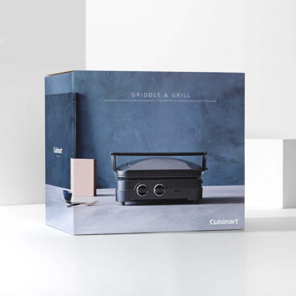 Grille-viande CUISINART GR47BE Elite plancha grill bleu nuit - 3