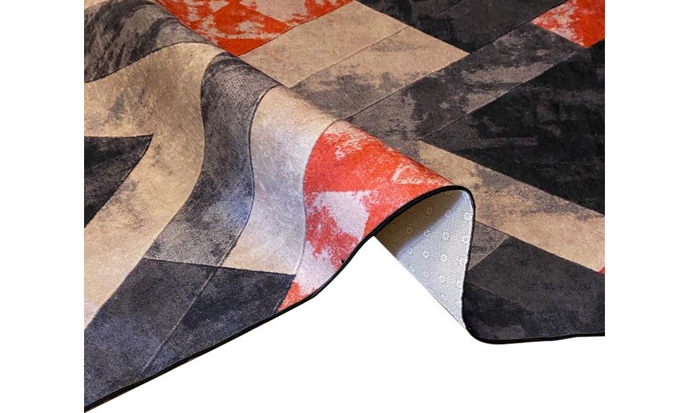 Tapis de salon X Rouge - 160x230cm - 9