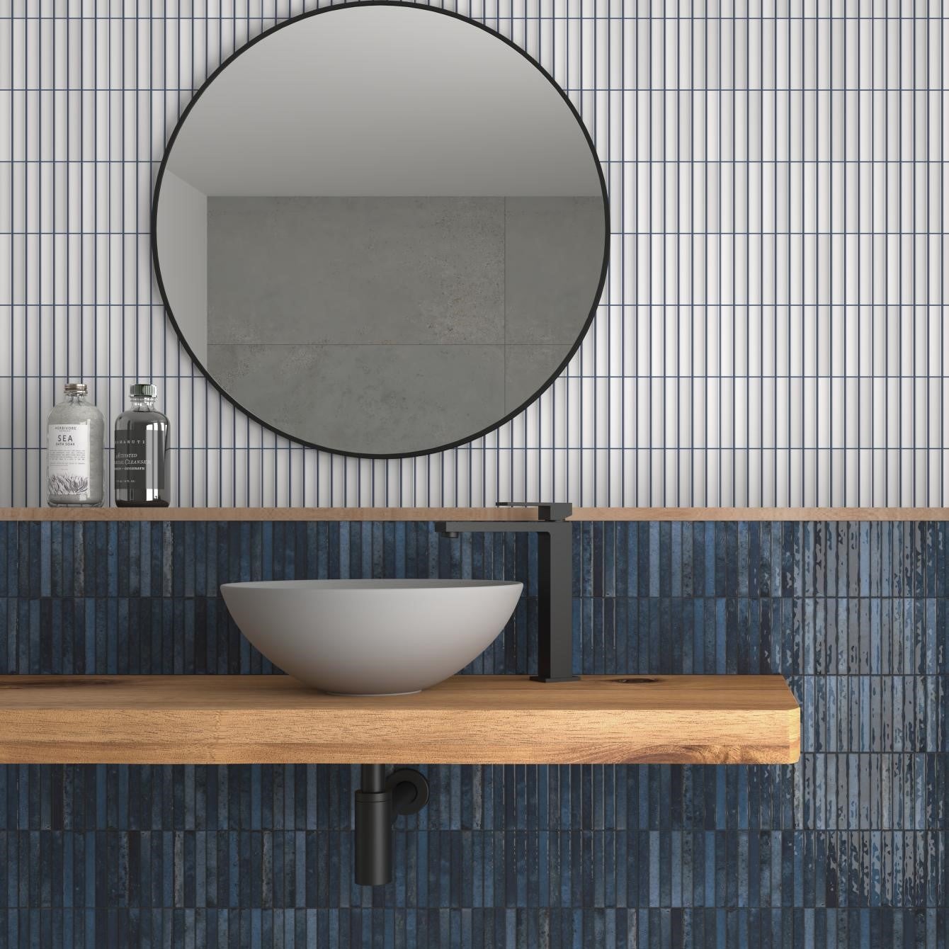 KIT-KAT MOSAICO WHITE MATT 11,5X23,1cm. REVESTIMIENTO PREMIUM EN PORCELÁNICO COLOR BLANCO MATE