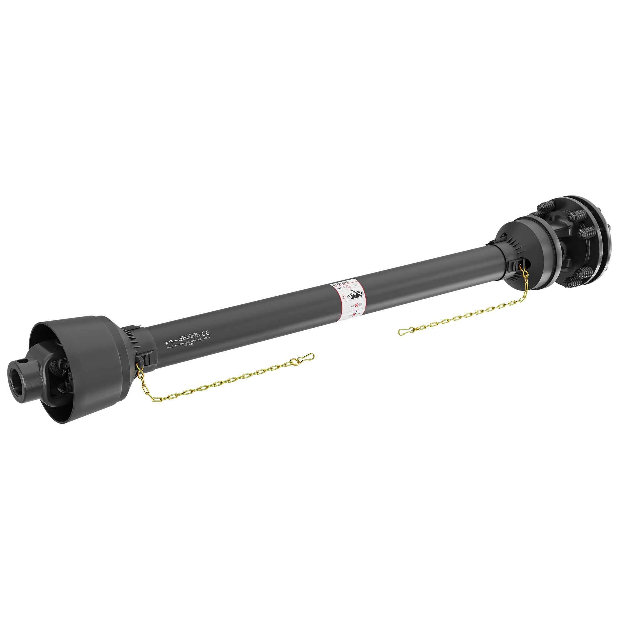 Arbre Transmission T4 cardan - longueur 1250-1375 mm / 1 3/8