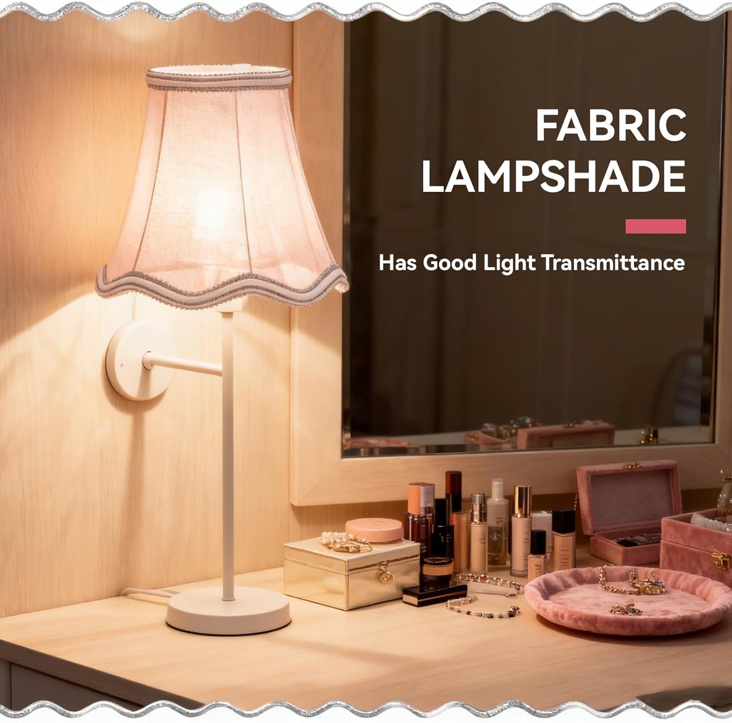 sztuka mały klosz do żarówki z klipsem, klosz z tkaniny w kształcie dzwonka, wymienny