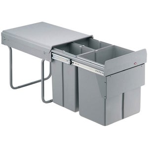 Poubelle à couvercle basculant ronde 60L Inox SALSA : Commandez sur