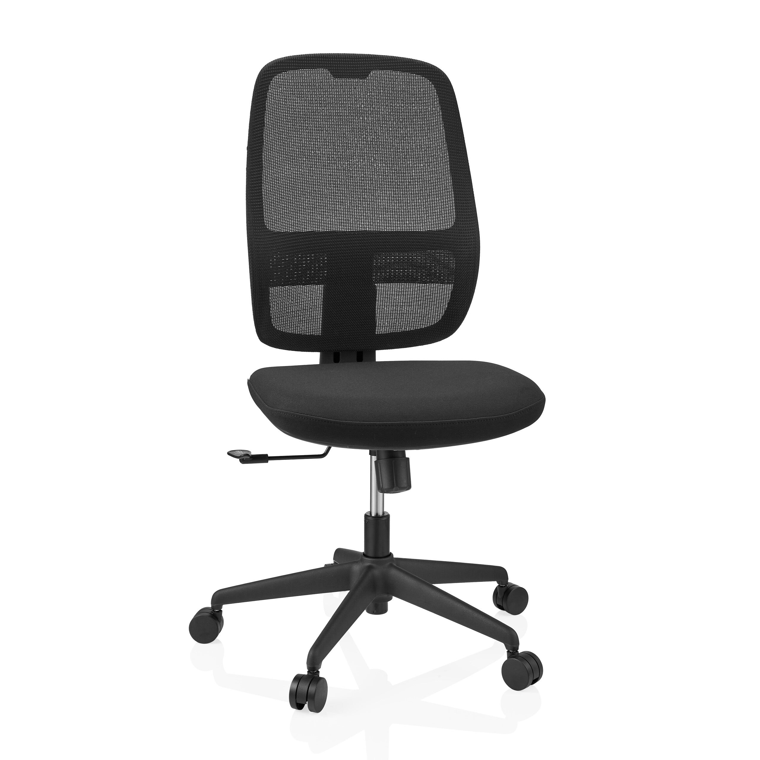 Fotel biurowy / krzesło obrotowe Minoro B siedzisko tkanina / oparcie siatka czarny / czarny hjh OFFICE
