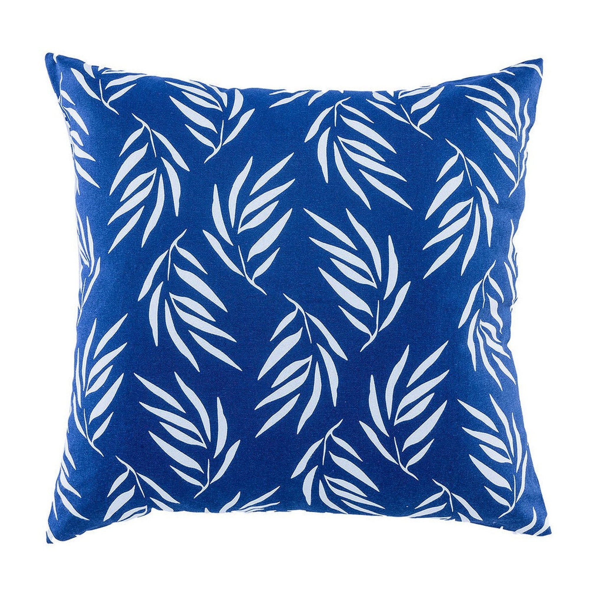 Lot de 2 Coussin d'extérieur | Coussins de chaise bleu marine 50x50x7 cm tissu oxford CFW64587