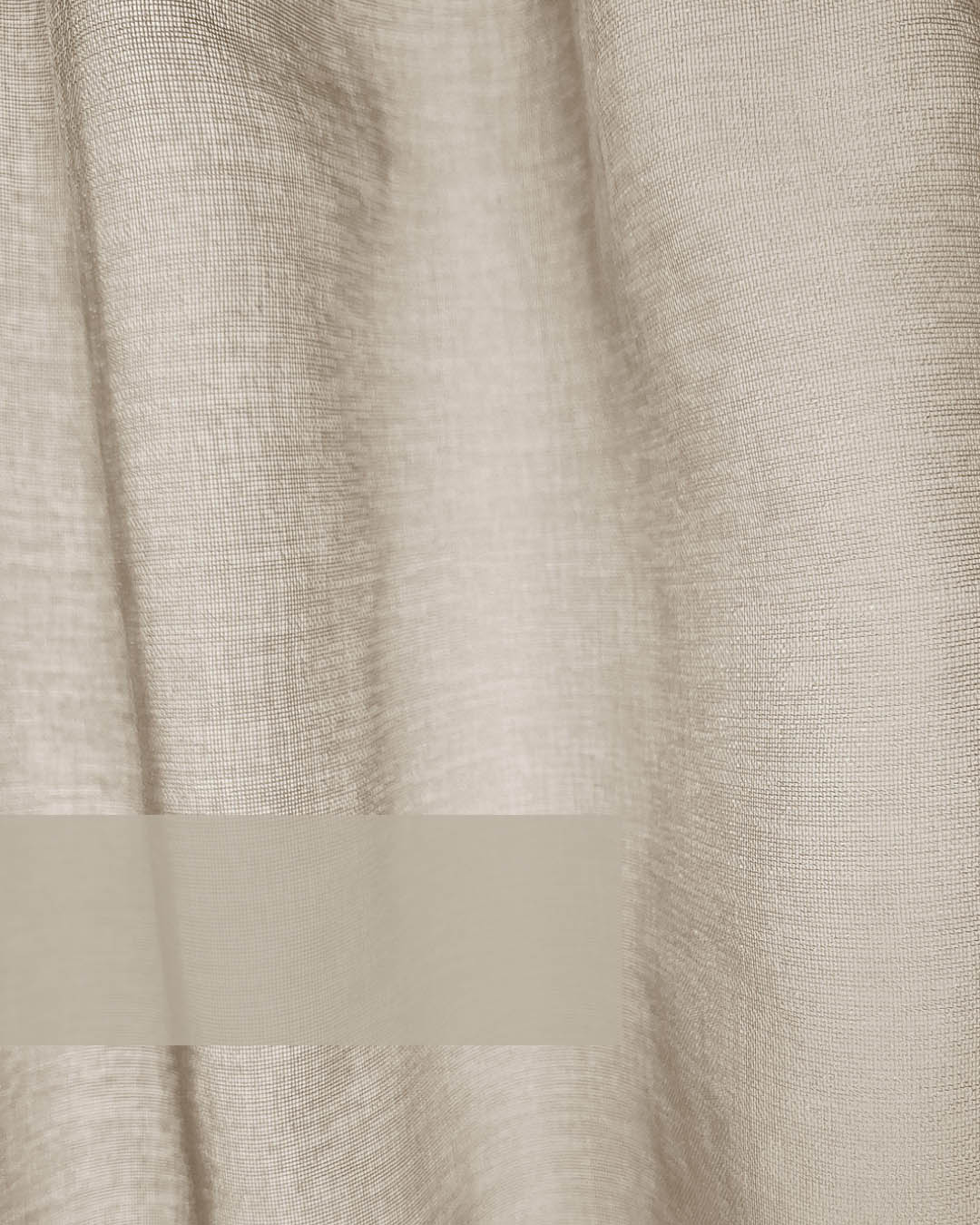 Rideau voilage transparent à galon fronceur - 140x270cm - Sable - HOOMstyle - 3