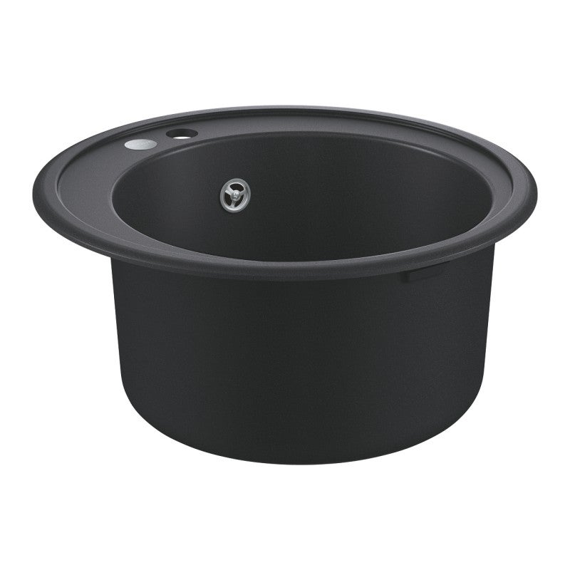 Chiuveta Quartz composite Grohe 31656AP0, K200, 380 x 200 mm, montare pe blat, evacuare manuala, Kit montaj si evacuare