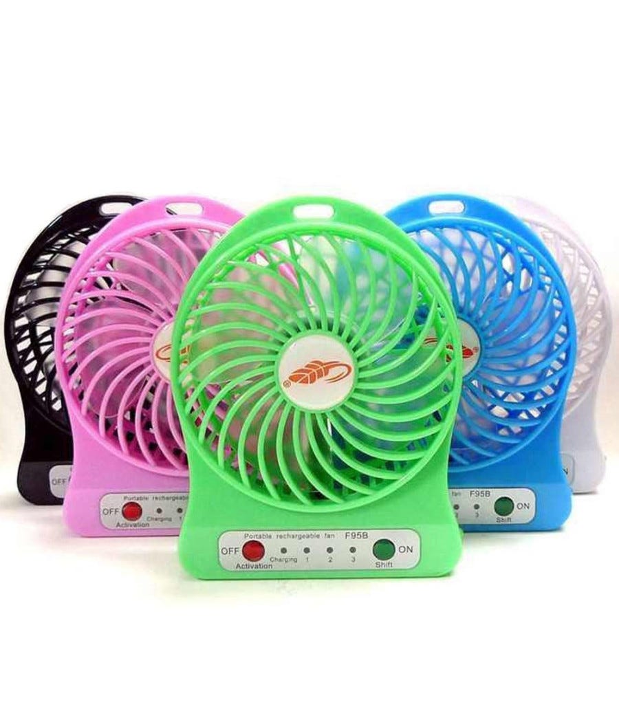 Ventilatore USB Portatile 3 Velocità - Batteria 2000mAh, Display LED, Per Casa E Viaggi - Foto 7