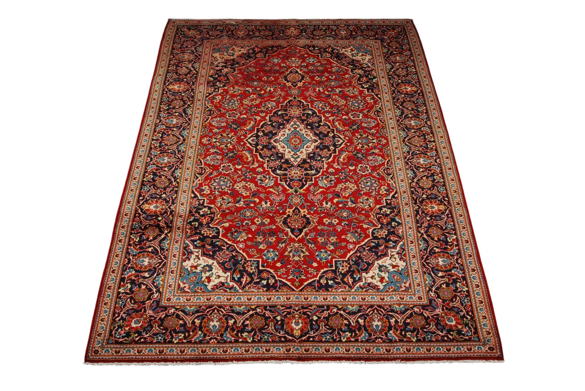 Oryginalny dywan Kashan 307x206 cm | GalleriaFarah1970