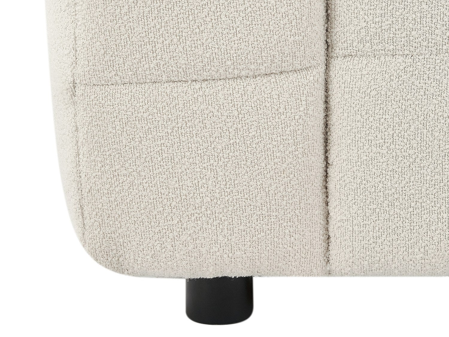 Canapé 3 places en tissu bouclette blanc ivoire LERICI de Pascal Morabito - 5