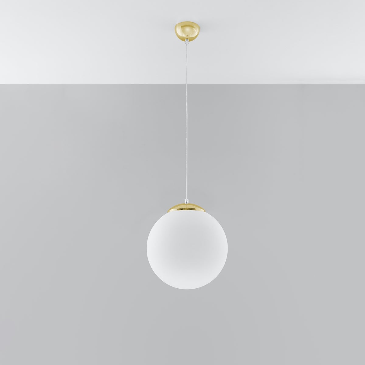 Lampa wisząca STERA 30 złota LED 4000K - 30x30x120cm Sollux