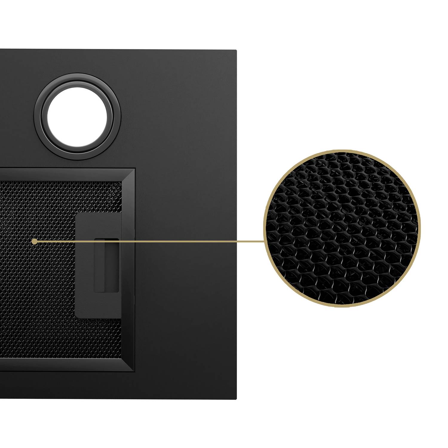 CIARRA Groupe Filtrant Hotte Encastrable 300m3/h Recyclage ou Evacuation Noir 913ABK52 - 7