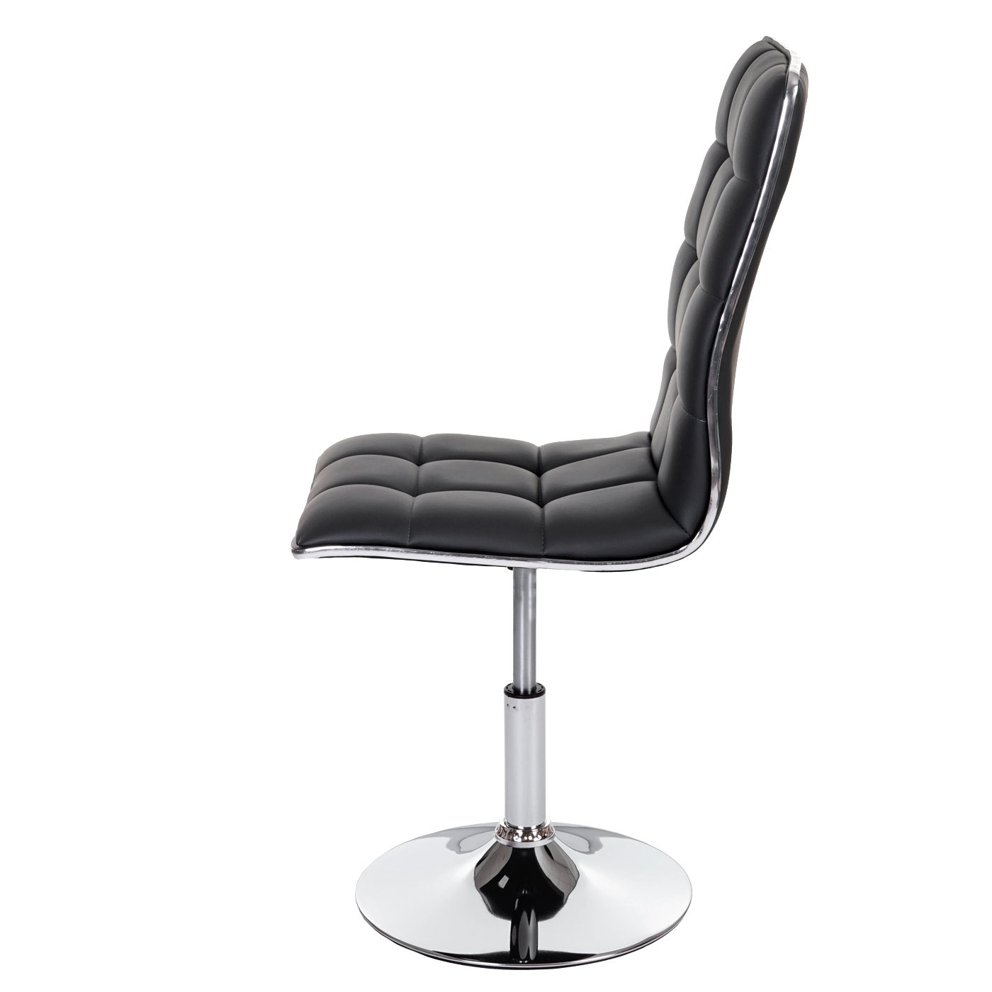 Juego de 6 sillas de comedor HWC-C41, silla de cocina, giratoria regulable en altura, polipiel certificada MVG ~ gris - 6