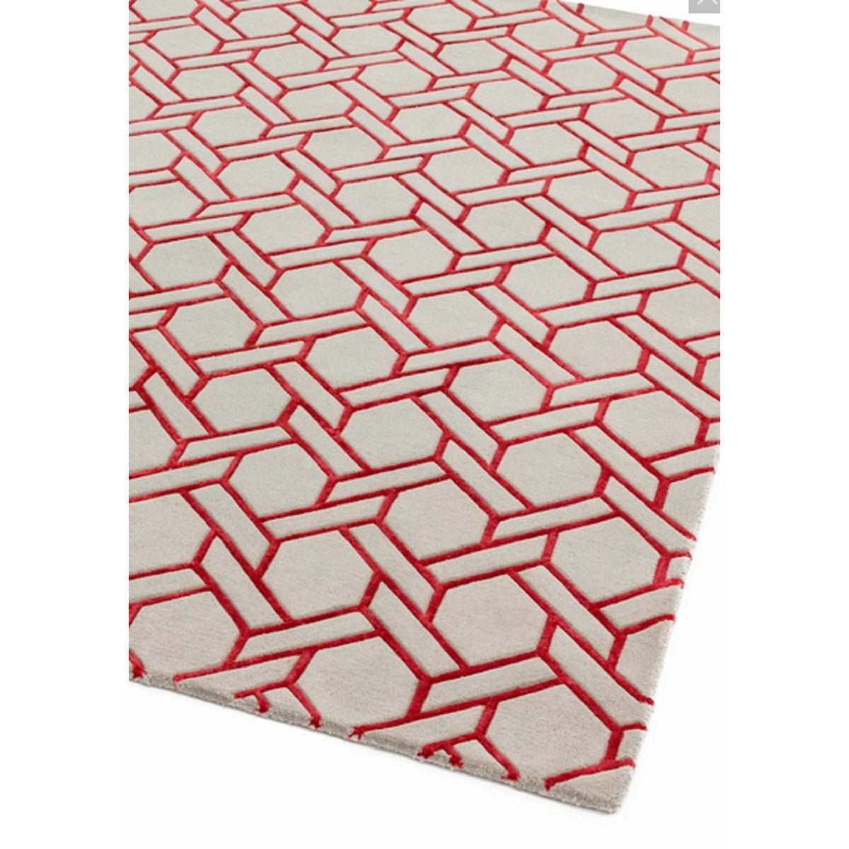 Tapis de salon laine tissé main NAVEL LINES 120x170 cm - 2