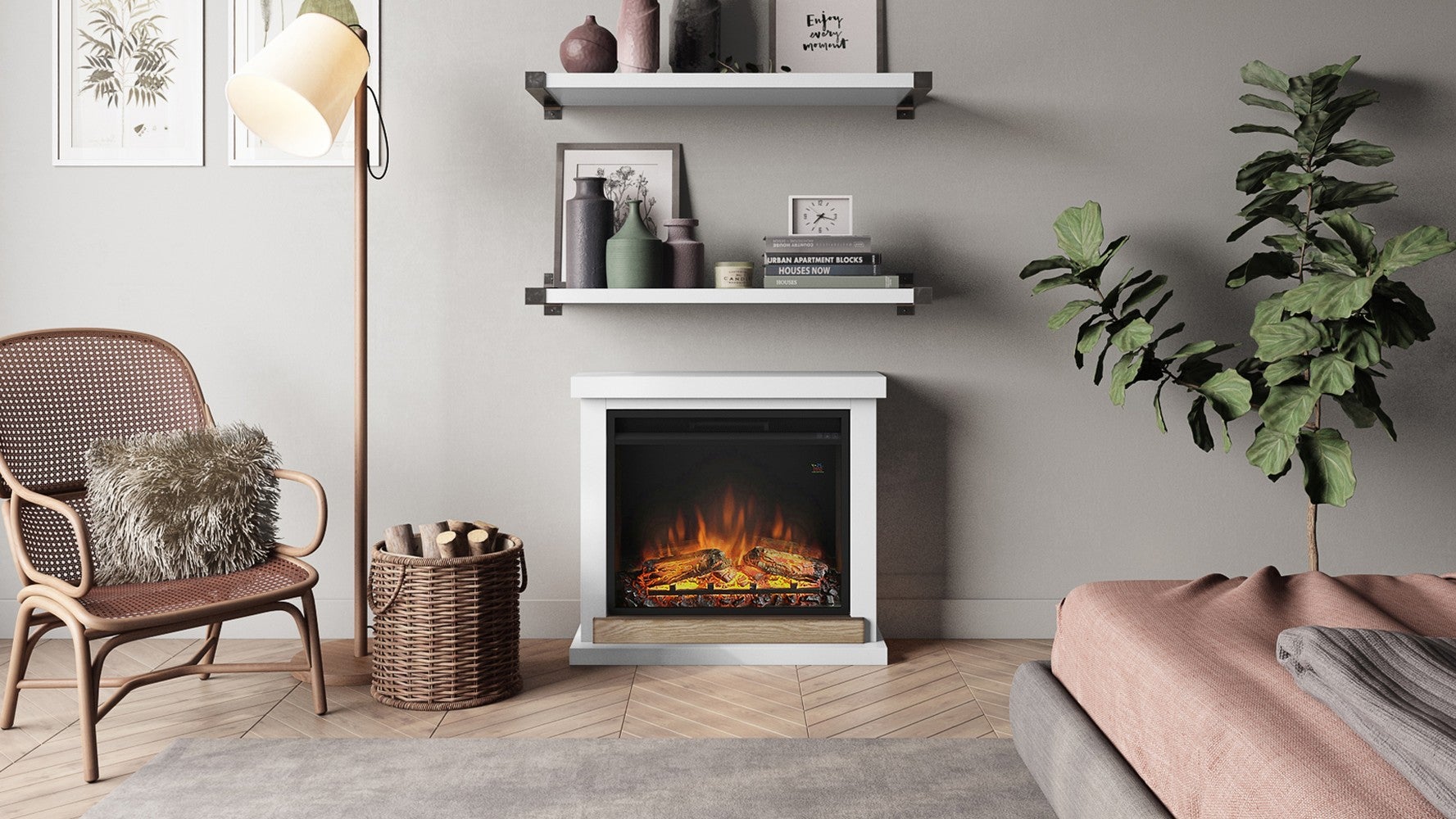 Cheminée Électrique Décorative 