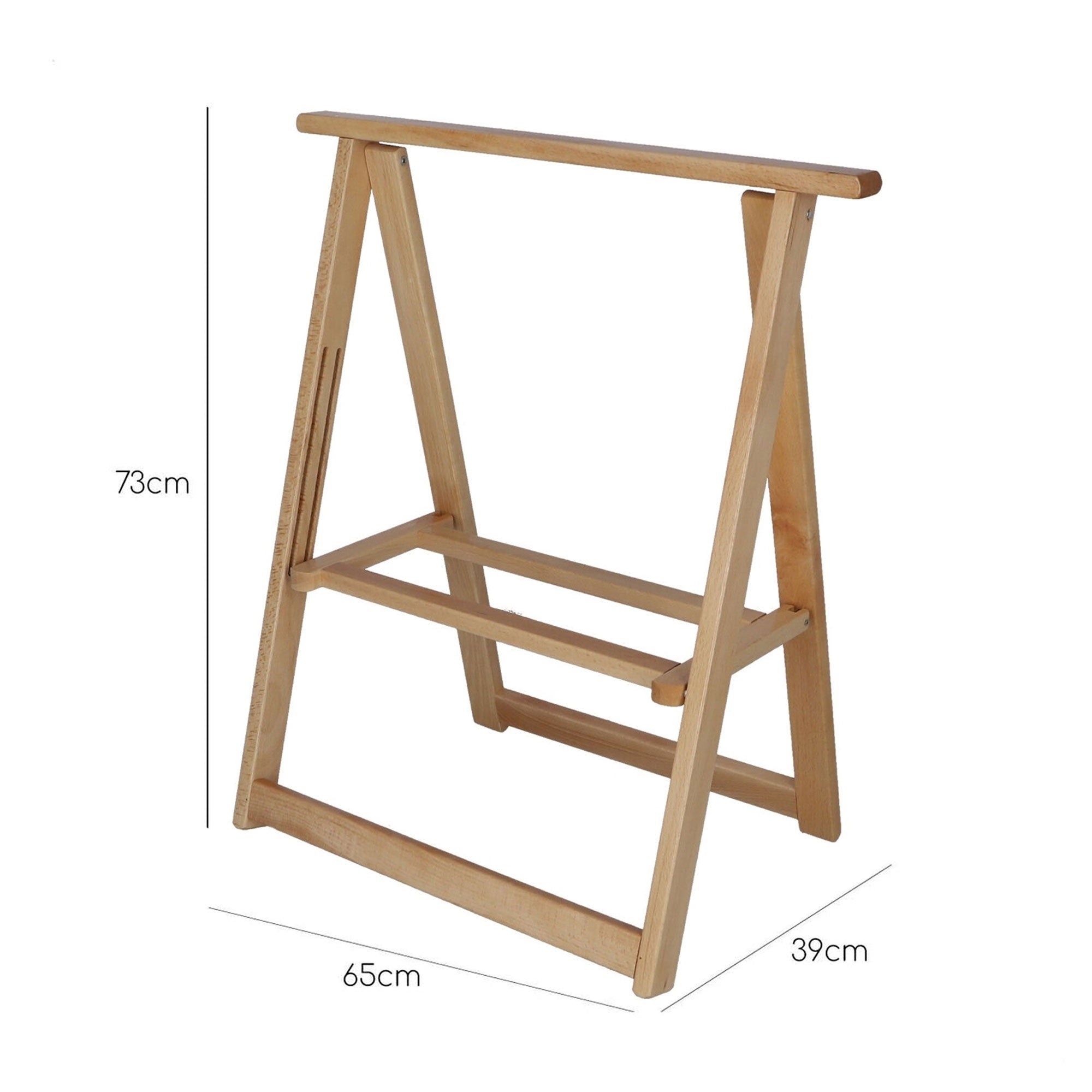 MUEBLEAR Caballete en madera haya sin barniz,
