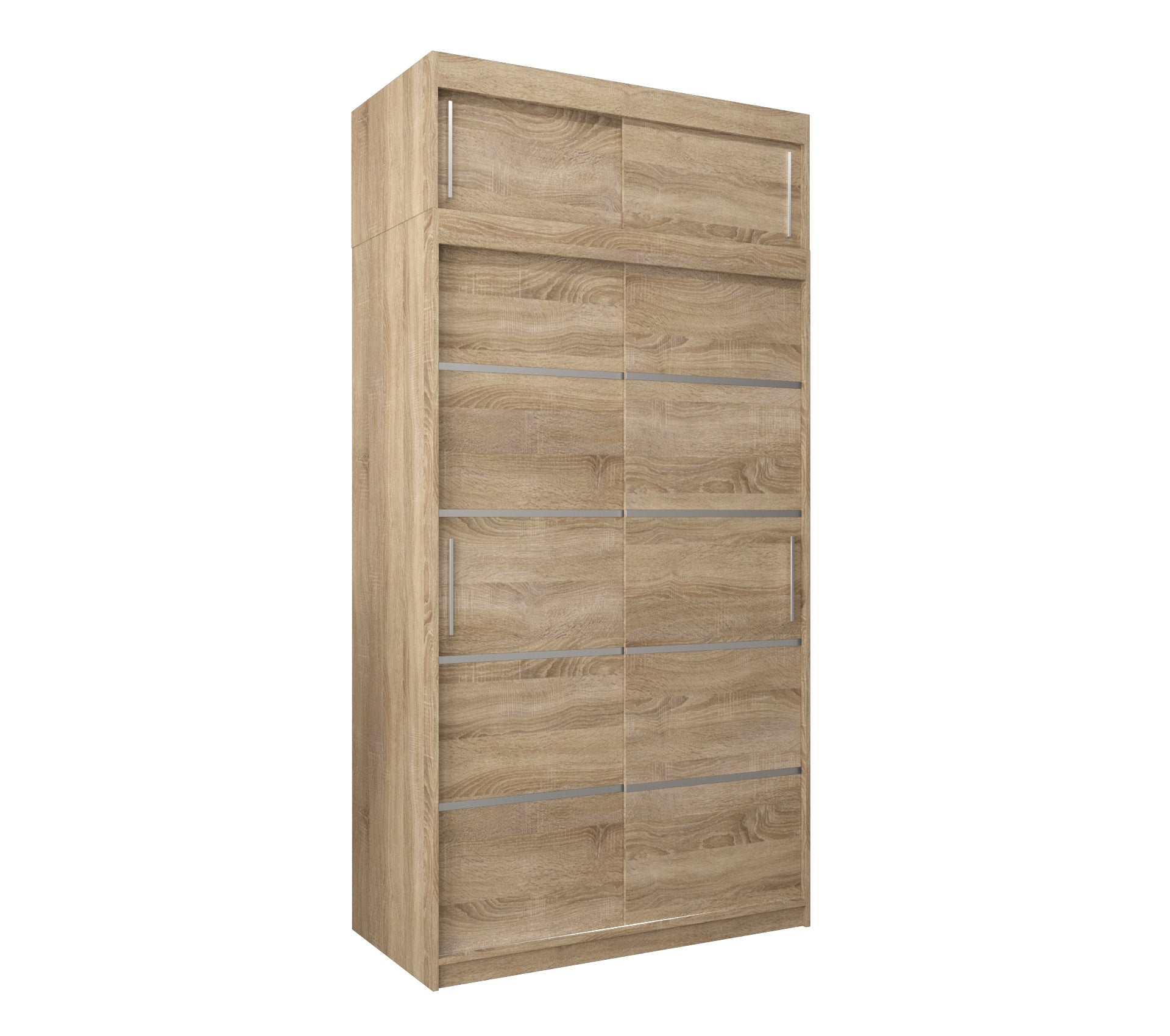Szafa przesuwna z nadstawką garderoba Verona 1 120 x 62 x 240 cm Sonoma - Abiks Meble