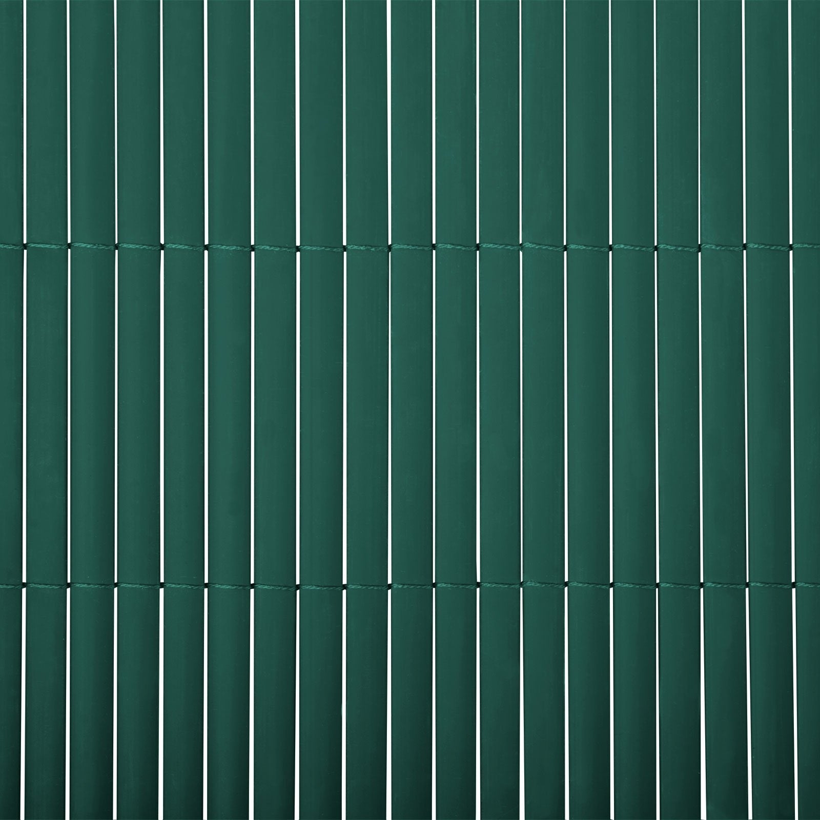 Canniccio in PVC Frangivista per Giardino, Balcone, Terrazza e Piscina, Recinzione PVC Resistente ai Raggi UV e Intemperie 100 x 500 cm - Verde - 2