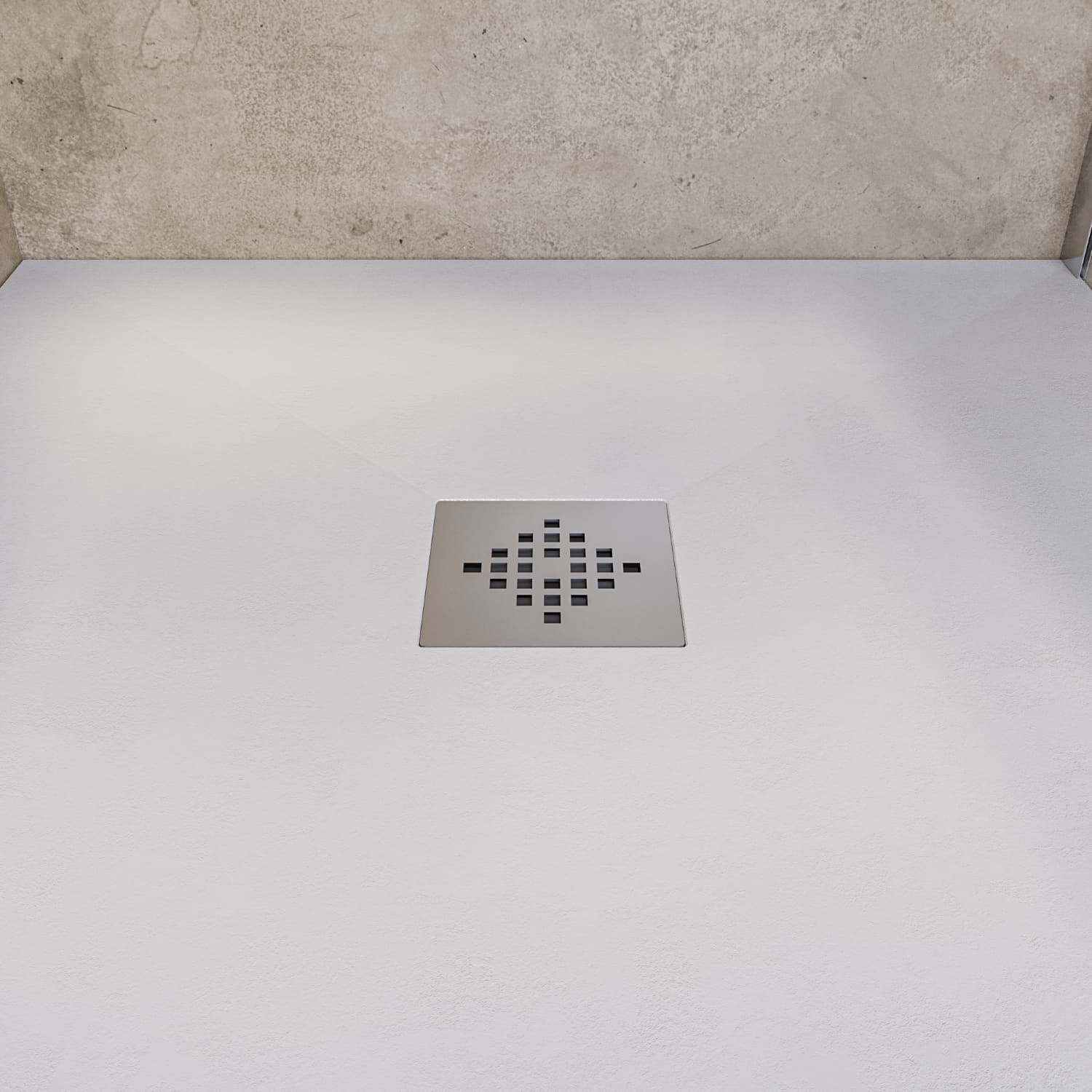 SOULHOME Receveur de Douche -Résine -Gel Coat -Texture Lisse/Pierre -Antidérapant -Couleur Blanc - 200x90- Extra plat 3cm. Standard - 6