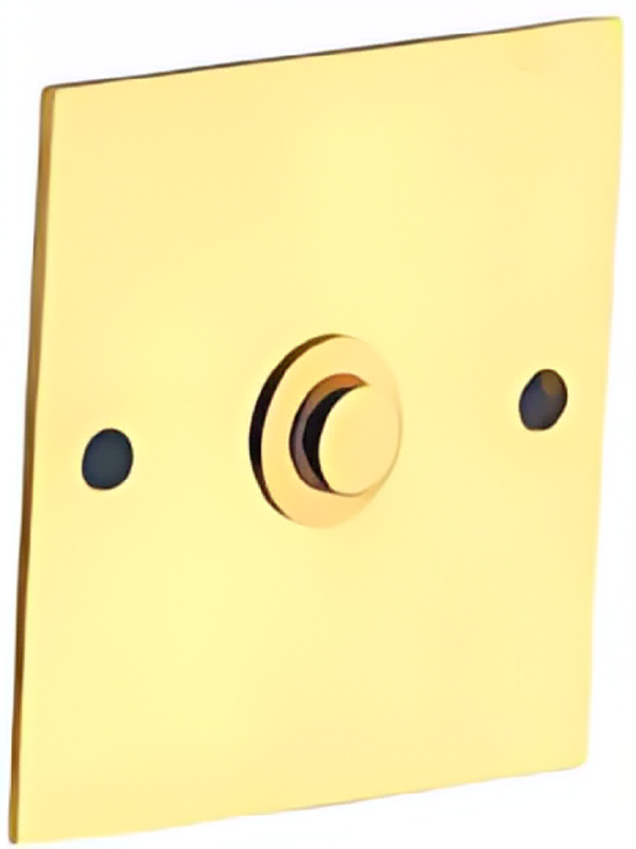 DKO ELEC Bouton sonnette carré filaire laiton lisse | Leroy Merlin