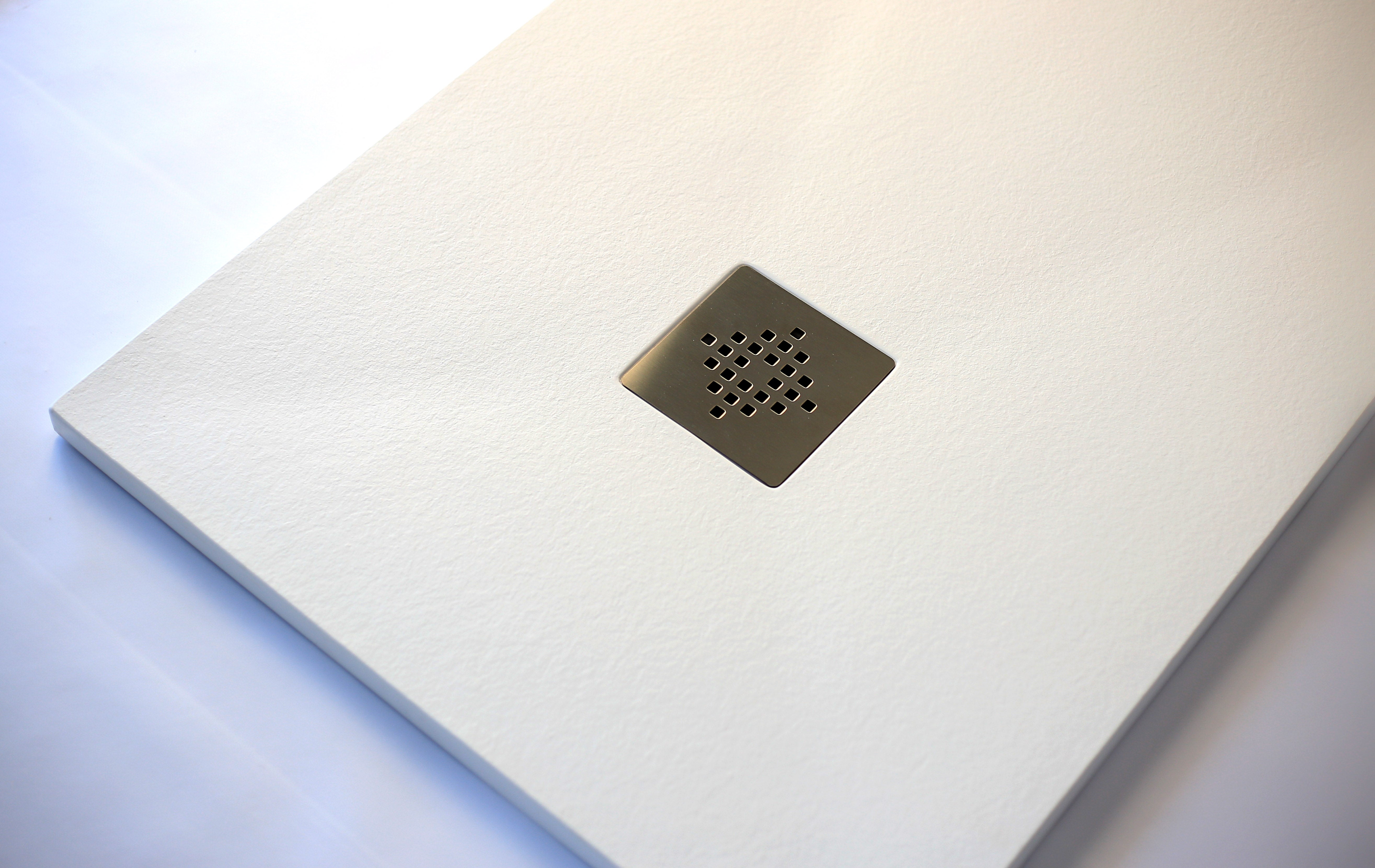 Plato de Ducha de Modelo Roma II – Negro (RAL 9005) 70x140 cm – Incluye Válvula Desagüe y Rejilla - 4