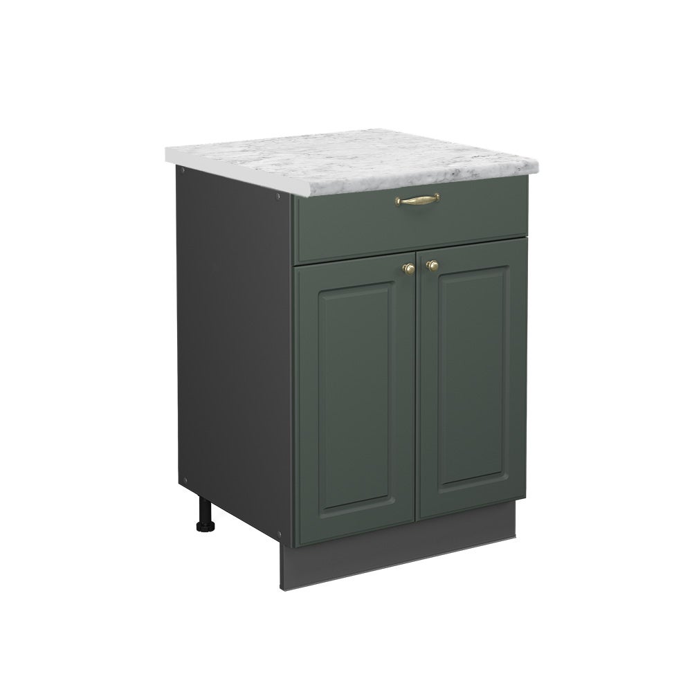Vicco Szafka dolna do kuchni Fame-Line, Green Gold Country, 60 cm z szufladą, BP Marmur