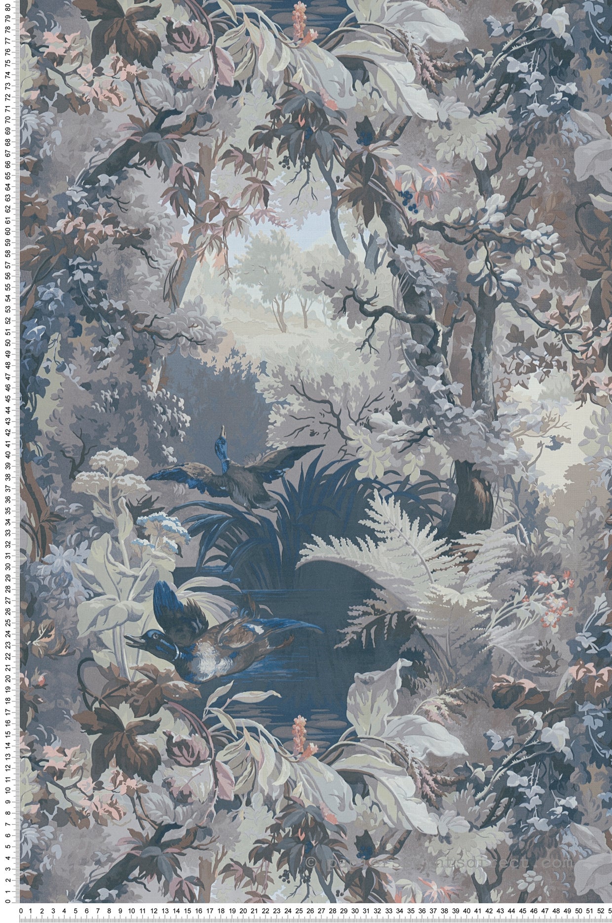 Papel Pintado Madera Marrón Oscuro - 53 Cm X 10.05 M - ESTAhome | Leroy Merlin