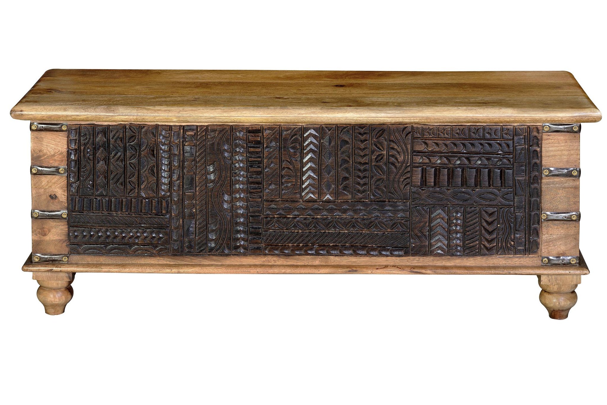 Pień z drewna mango 116 cm, styl etniczny kolonialny, 45x116x40 GYC