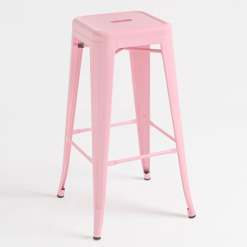 Dudeco taburete alto leeds rosa coral