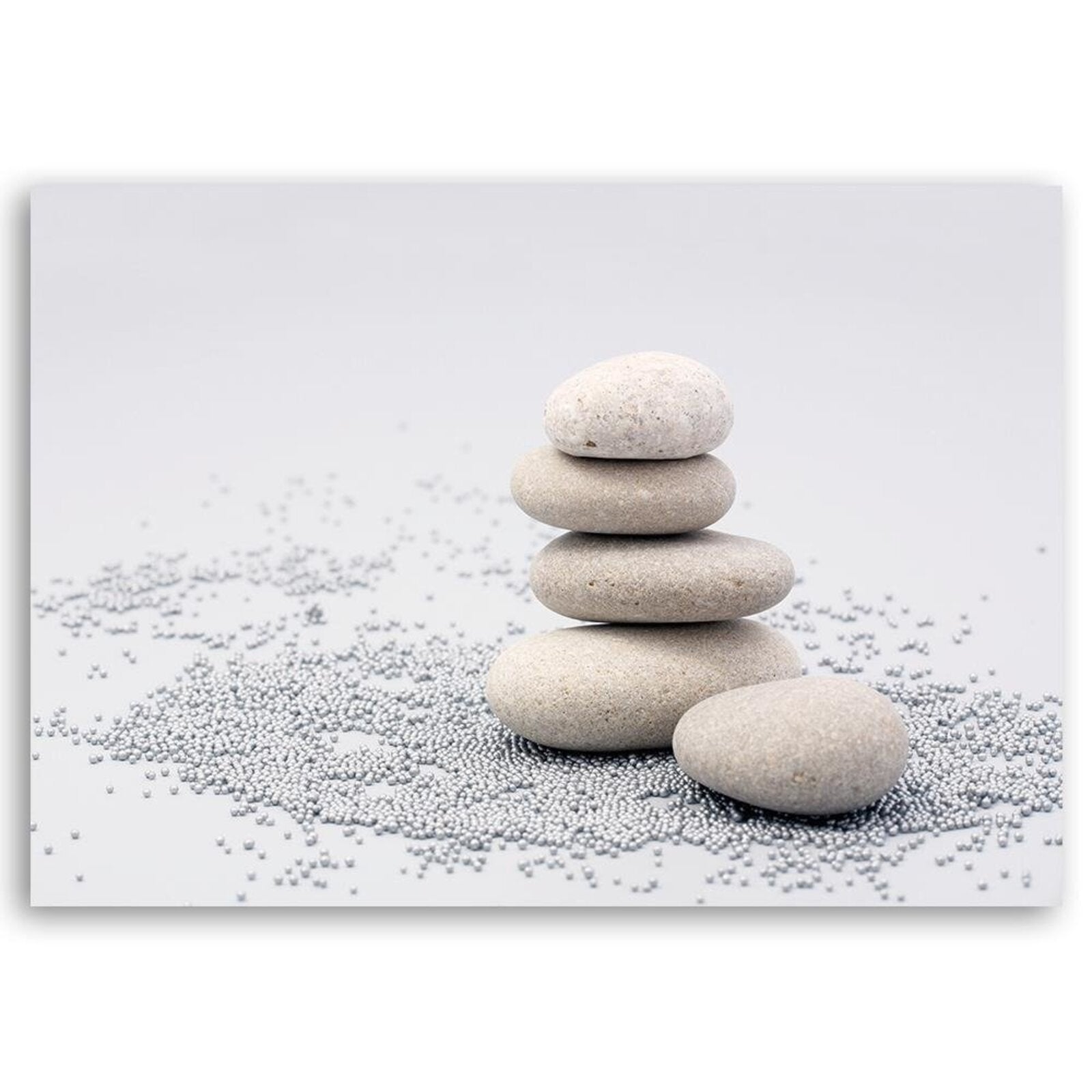 Tableau pierres zen grises - 120 x 80 cm - 2