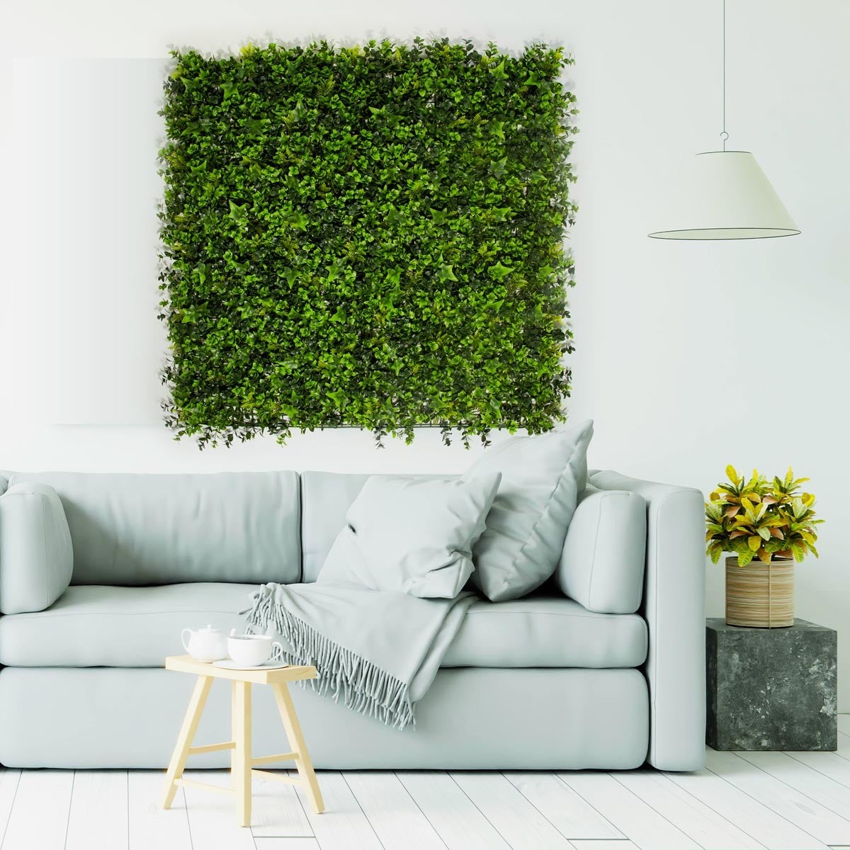 Feuillage artificiel lierre 1 m² – effet le plus naturel pour mur intérieur et extérieur - 5