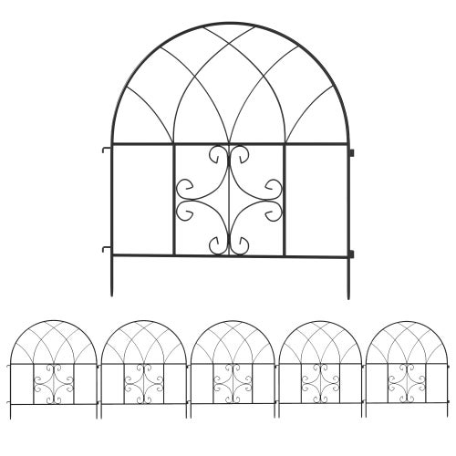 Recinzione Da Giardino FXW 8 Pannelli - Barriera In Filo Metallico 61cm X 4,5m, Per Aiuole, Cani, Conigli, Bordure Fai Da Te, Montaggio Senza Attrezzi
