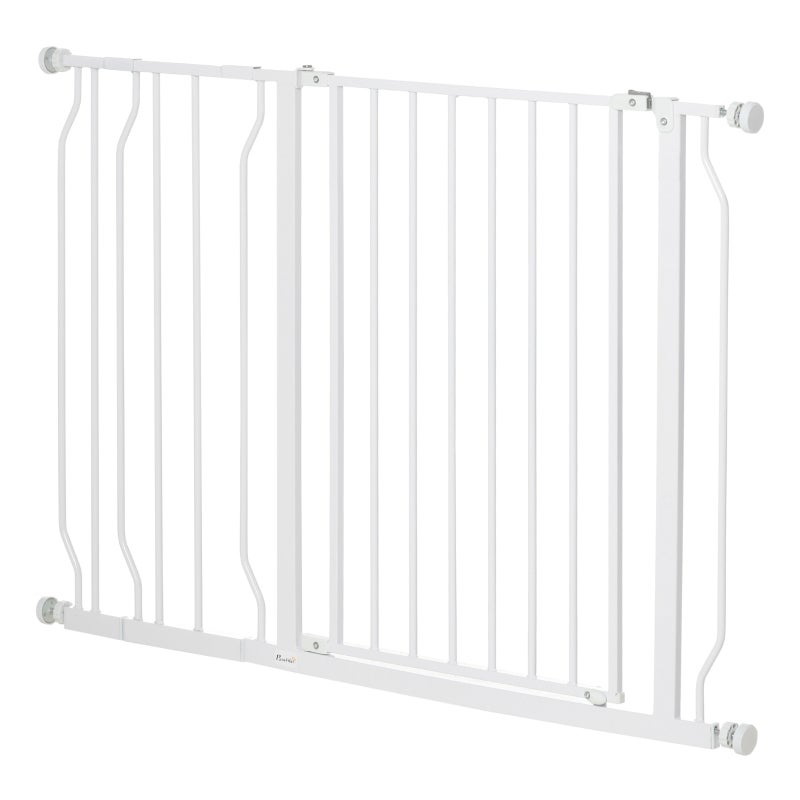 Bariera de sécurité chien blanche sans percage, reglabilă 75-115 x 76 cm, Barieră de siguranță pentru câini albi fără percaj