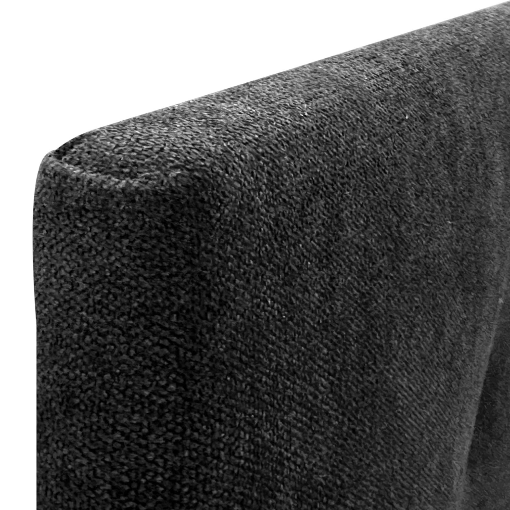 DHOME Cabecero de Tela AQUALINE Liso cabeceros Cabezal tapizado Cama Lujo (Tela Negro, 90cm (Camas 70/80/90)) - 5