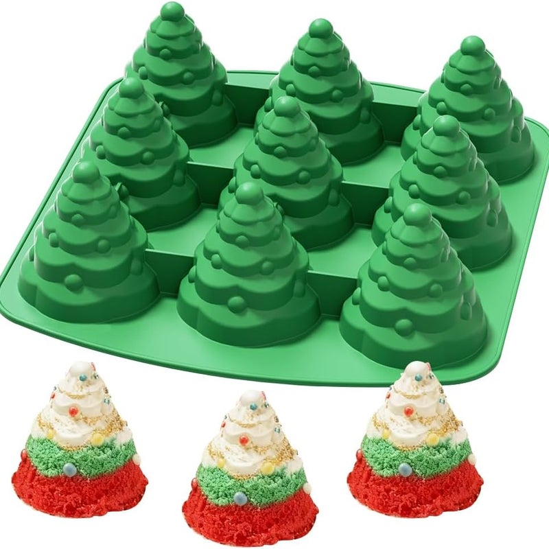 Formy silikonowe na Boże Narodzenie, formy silikonowe w kształcie choinki, formy do ciasta z musem, formy do ciasta 3D, formy do pieczenia B
