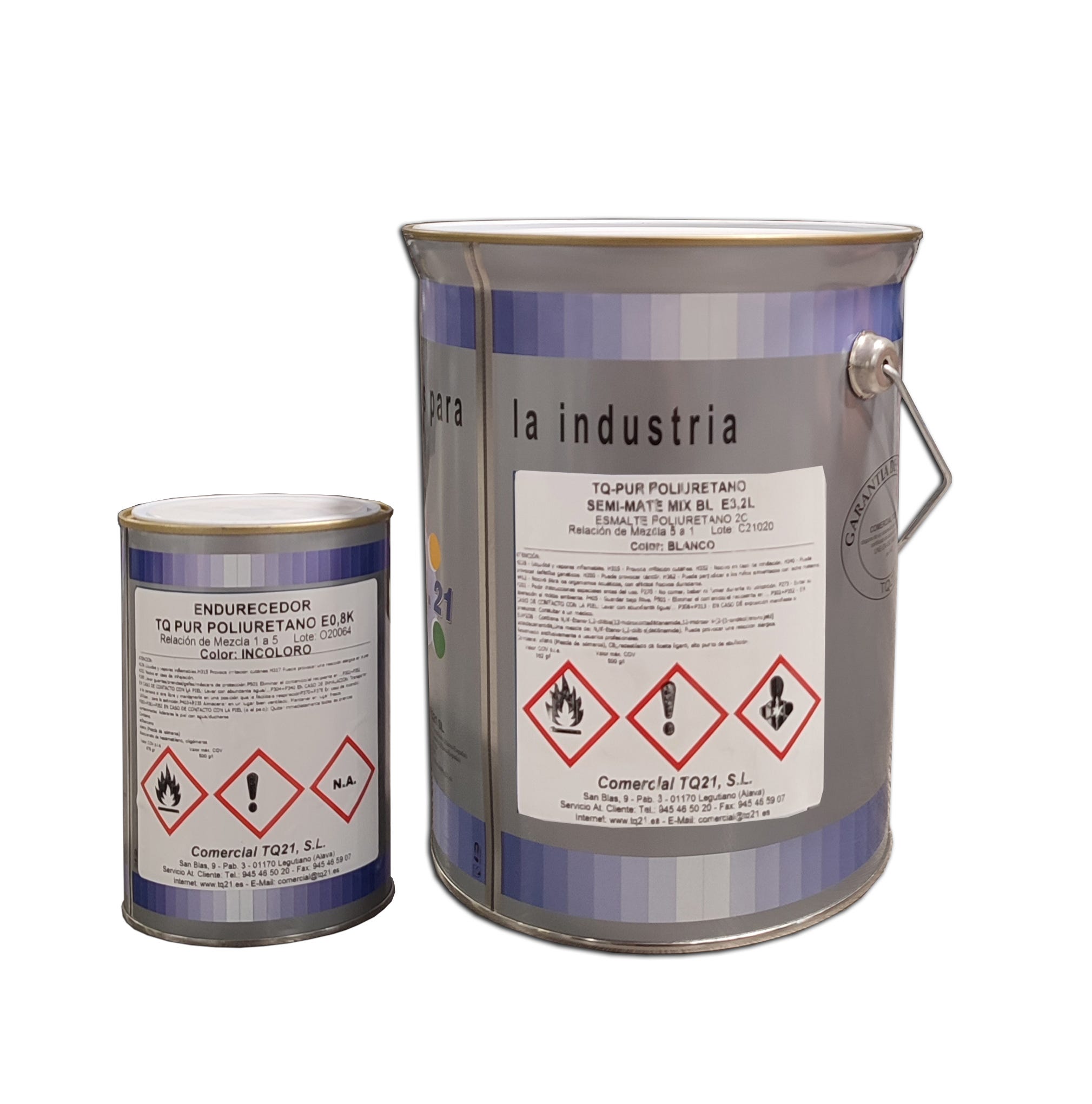 Peinture Polyuréthane Satinée 2C Letter Ral 3,2L+0,8K(RAL 7021 Gris ...