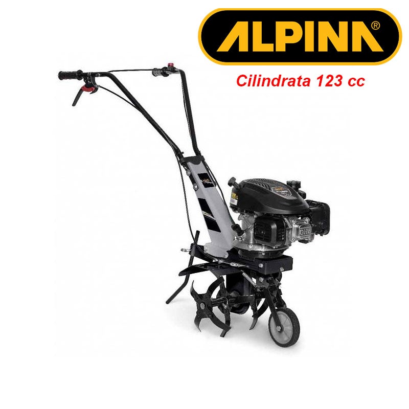 アルビオン Motozappa/Trattore/Motocoltivatore 4 tempi a benzina 123cc Alpina