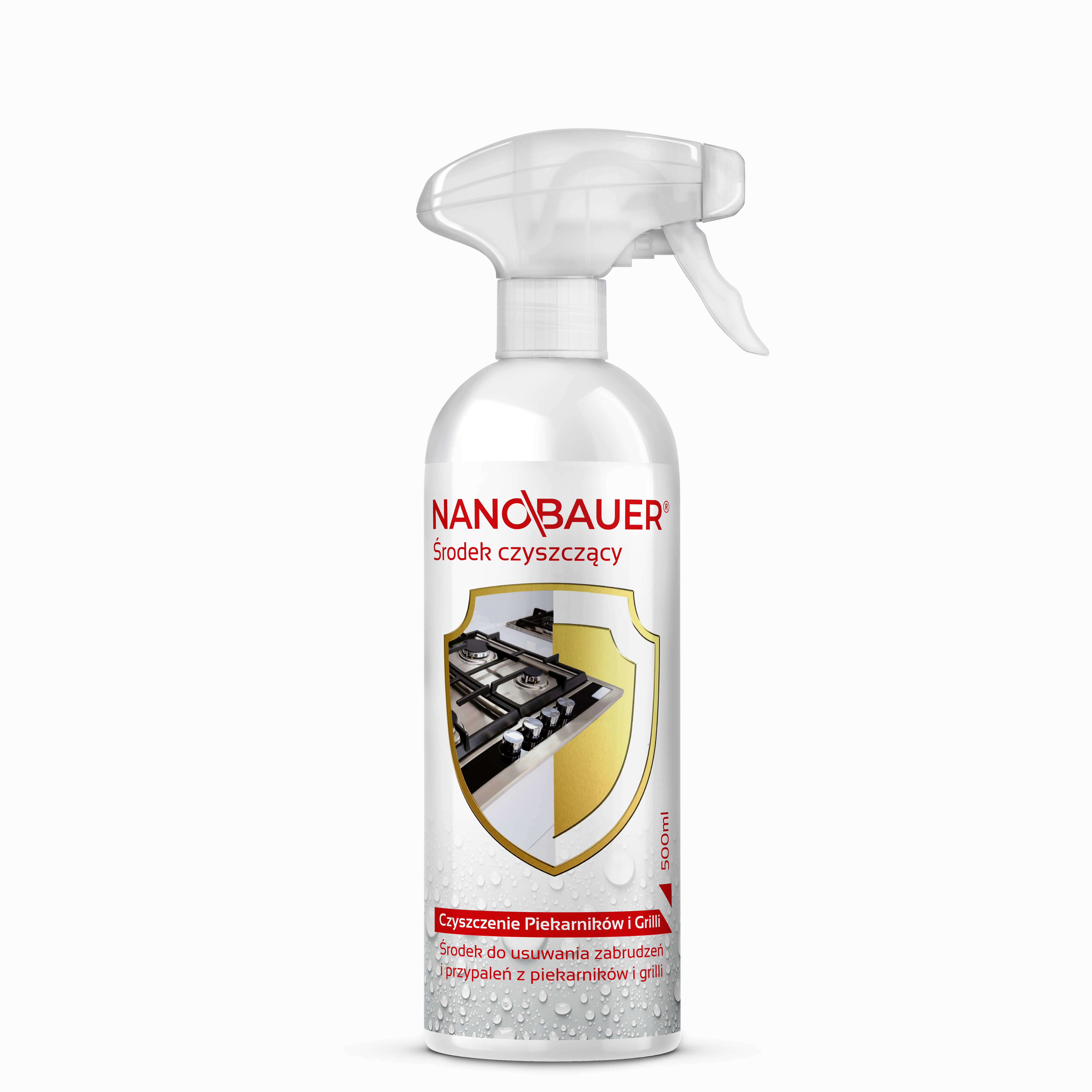 Silny Płyn do mycia przypaleń 500ml NANOBAUER do grilla piekarnika brytfanny gęsiarki