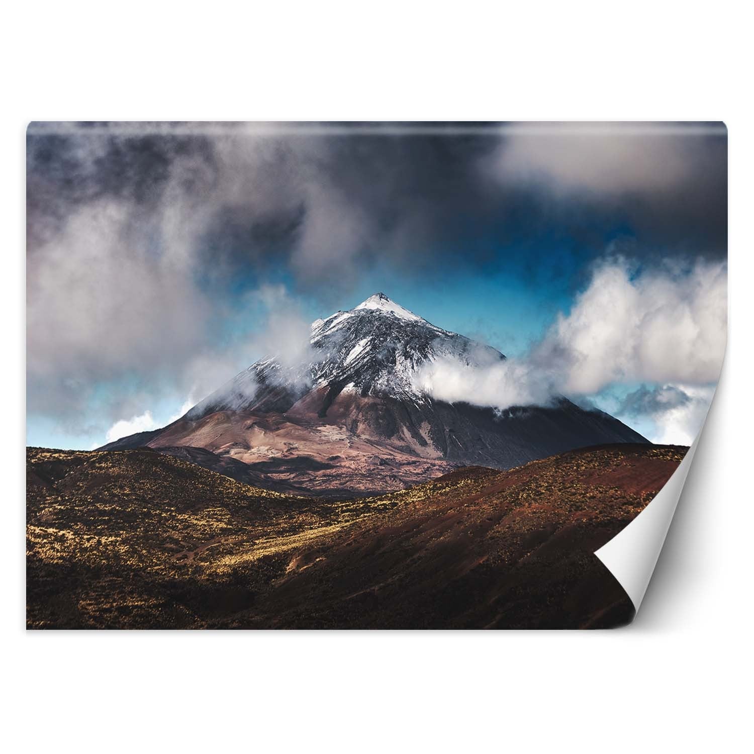 Fototapeta, Górski szczyt w chmurach 450x315