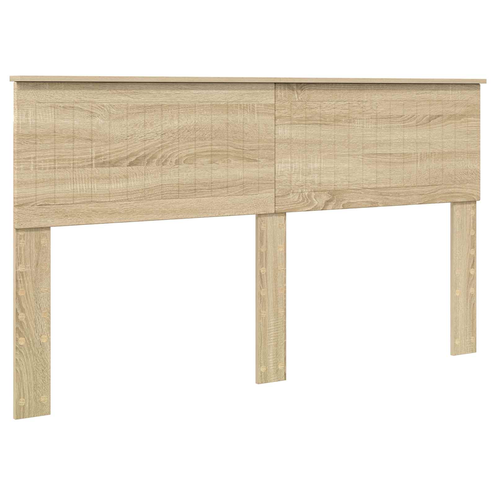 Lit de rangement chêne 160 x 200 cm panneau de bois - 7