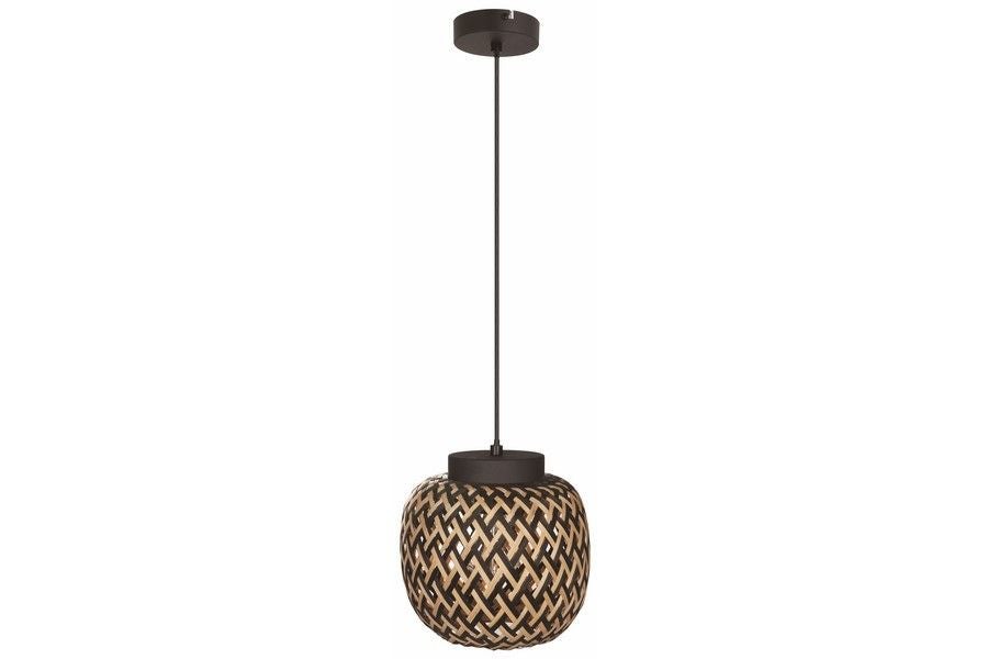 Lampa wisząca Elaine czarna 1xE27x40W dekoracyjna wym: 120 x 20 x 20 cm metal Reality