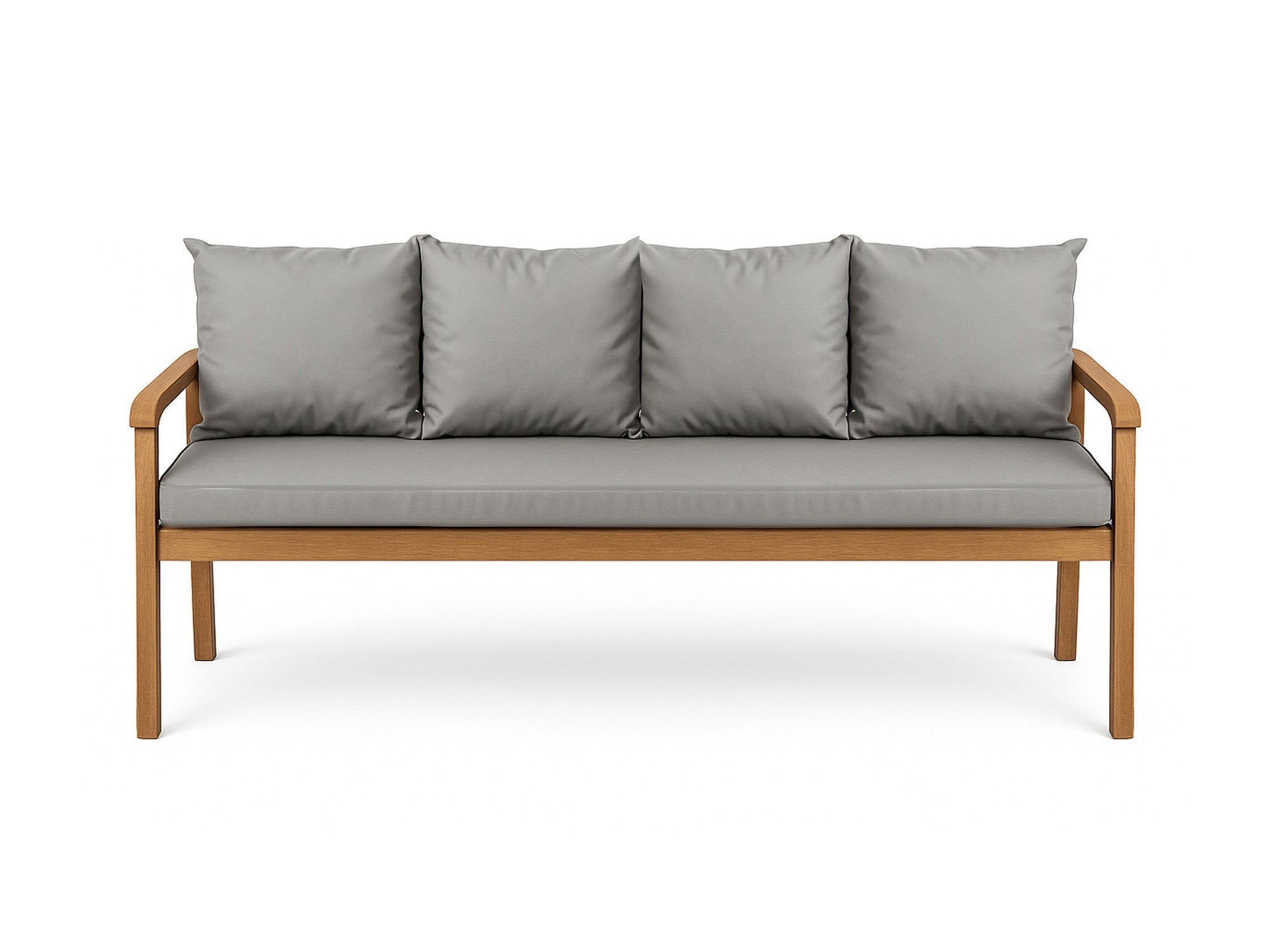 Poduszka ogrodowa na ławkę 180x60x50cm poduszka na meble ogrodowe jasna szara, poduszka na balkon taras, poducha ogrodowa na huśtawkę