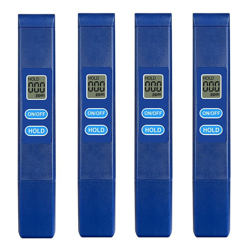 4-częściowy tester TDS, przenośny elektroniczny tester wody (niebieski)