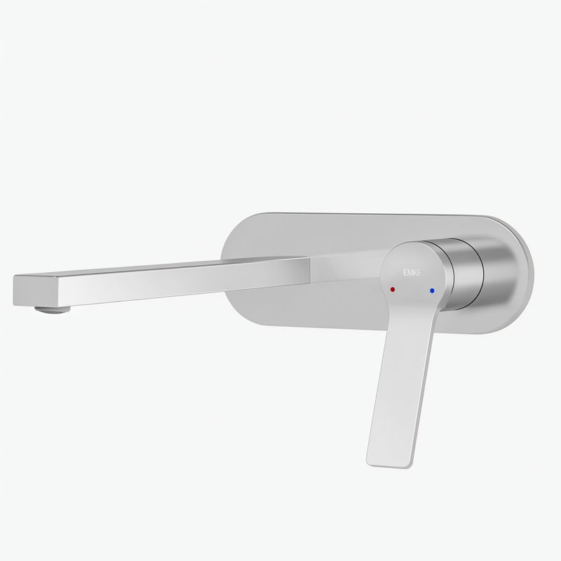 EMKE Bateria umywalkowa ścienna chrom bateria podtynkowa umywalkowa