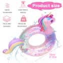 Bouée Gonflable Licorne Pour Enfants 5-9 Ans - Cercle De Natation Licorne Plage Piscine