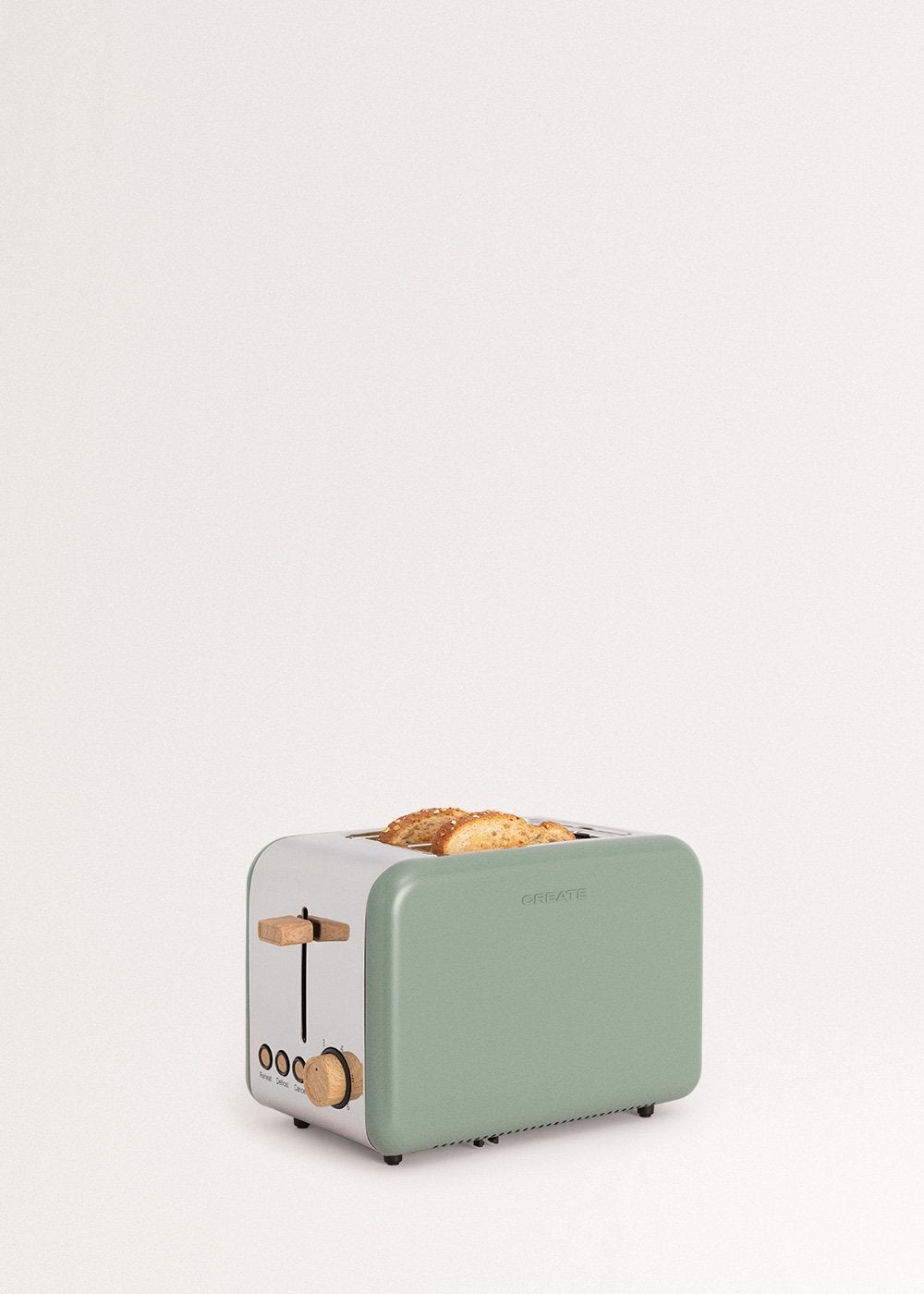 CREATE - TOAST RETRO - Grille-pain à fentes larges- Sauge - 5