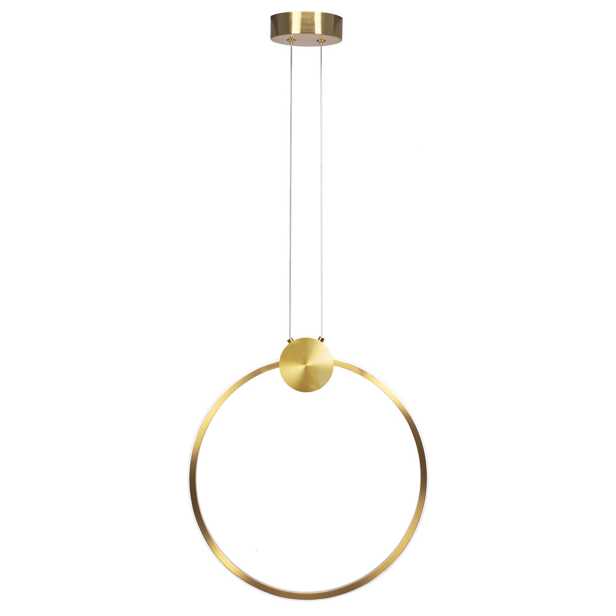 Lampa Sufitowa Wisząca Led Toolight Led App1397-Cp Złoty Szczotkowany 40Cm