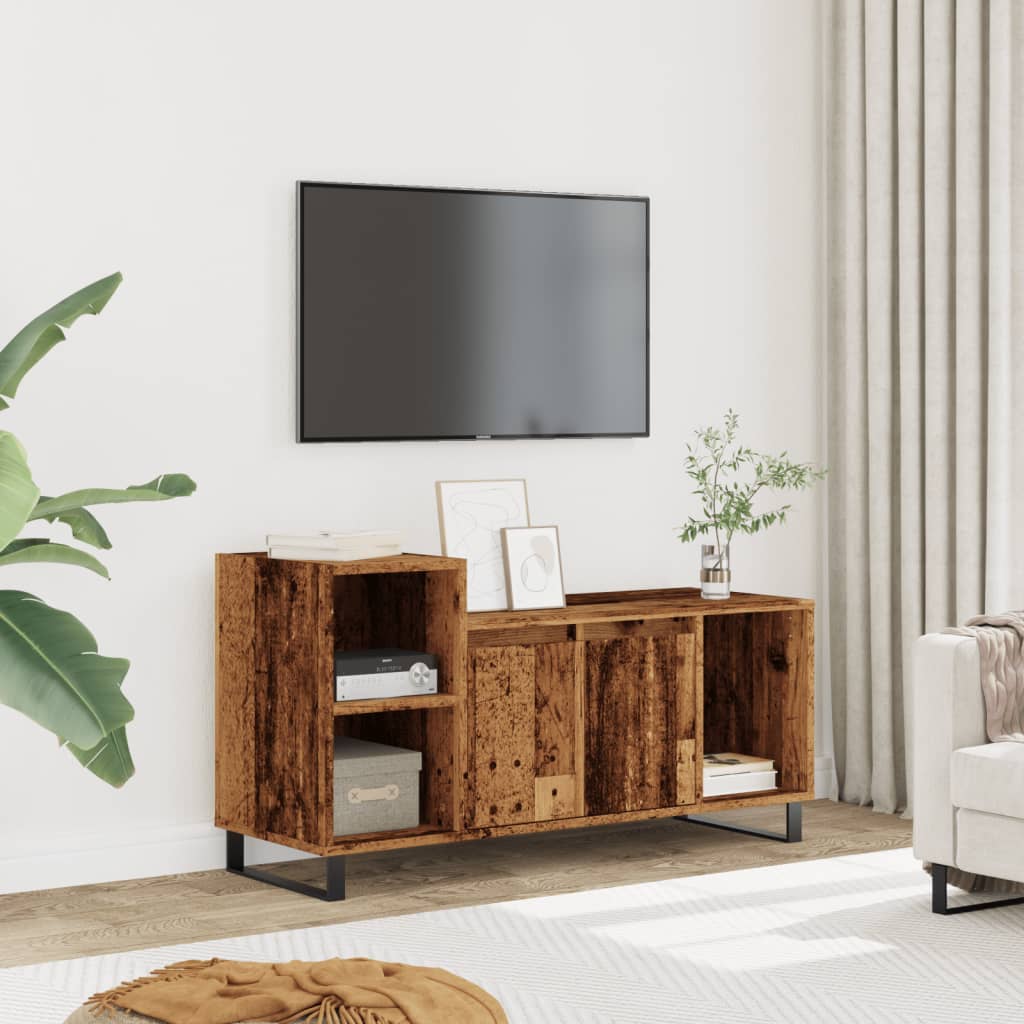 Meuble Tv Chêne Noir 100 X 35 X 40 Cm Bois D'ingénierie Vidaxl à Prix
