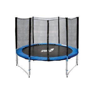 ULTRAPOWER SPORTS Rete di Sicurezza per Trampolino 366 cm 8 Pali, Rete di Ricambio per Rotondo Trampolino da Giardino, Rete Esterna Antistrappo Resistente ai Raggi UV Nera Solo Rete Pali non