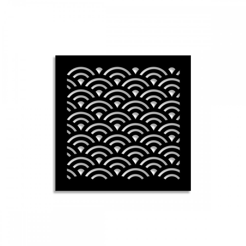 SUNNY - Panel perforowany z PVC - 48x48, czarny, osłona przeciwsłoneczna